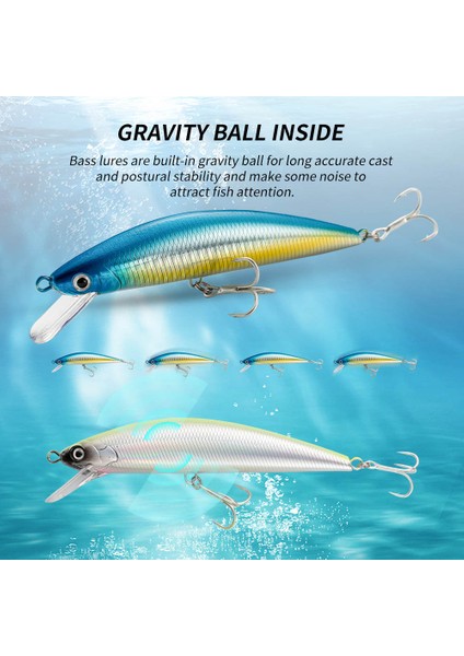 Balıkçılık Yemi Batık Minnow 13CM 15CM 40G 60G Ağırlık Sistemi Sert Yem Pesca Güçlü Üçlü Kancalar Wobbler Jerkbait Swimbait Yem (Yurt Dışından) fırsatları