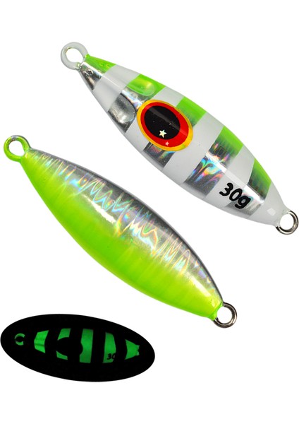 Tolu Slow Bee Slow Pitch Jig 30G 40G 60G 80G 100G 120G Shore Casting Jigging Kaşık Yem Glow Tuzlu Su Balıkçılığı Yemi Kancalı (Yurt Dışından)