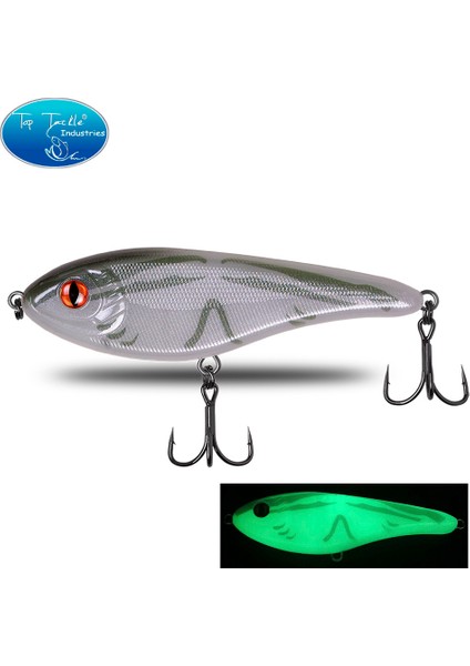 Cf Luminous Balıkçılık Yemi Yavaş Batıran Jerkbait 68MM/78MM/90MM/105MM Musky Pike Slider B (Yurt Dışından)