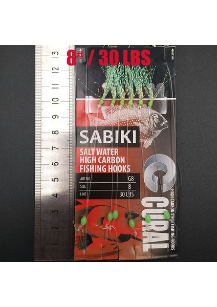 Lunker Sabiki Yem Flaşör Takımı Kancası Yumuşak Yem Işıklı Yılan Balığı Parıltı Koyu Uskumru Balıkçılık Mercan Mulloway Yassı Başlı Kefal Köpekbalığı (Yurt Dışından)