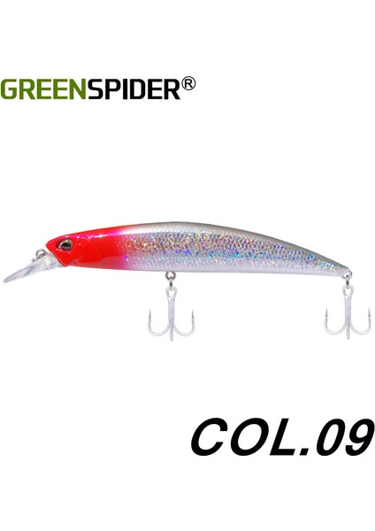 Greenspıder Jerkbait Balıkçılık Yemi 125MM 27G Ağır Batık Minnow Sabit Ağırlık Açık Deniz Tuzlu Su Deniz B Yem Takımı (Yurt Dışından)