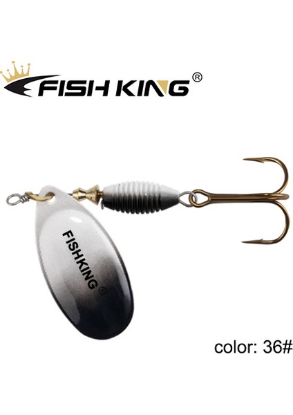 Fısh Kıng Yeni Metal Balıkçılık Yemi 4g 4.8g 7g 10G 14G Döner Yem Yüksek Kaliteli Sert Yemler Üçlü Kanca Balıkçılık Takımı Turna Balığı Için (Yurt Dışından)