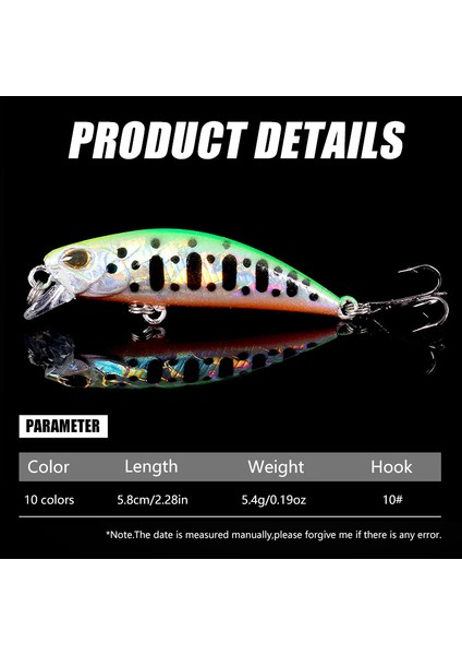 Adet 5.8cm 5.4g Pesca Jerkbait Yemi Batık Minnow Balıkçılık Yemleri Sert Yem Siyah Minnow Wobbler Balıkçılık Takımı (Yurt Dışından) modelleri