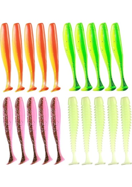 Taıyu Yumuşak Balıkçılık Yemleri Seti 24 Parça Silikon Yem 8 Parça Metal Jig Baş Kancası Kutulu Yapay Yem Balıkçılık Takımı Aksesuarları (Yurt Dışından) fırsatları