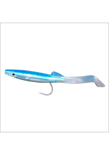 Adet/grup Balıkçılık Yemi Balık Yılan Balığı Yemi Beyaz Mavi Yumuşak Yemler Kancalı 8 cm 2.3g Küçük Balık Yılan Balığı Yapay Yem Pesca Leurre (Yurt Dışından)