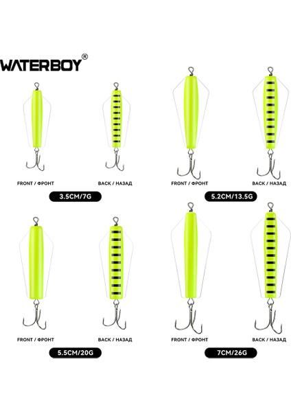 Su Çocuğu Devil Fishing Bait Tuzlu Su 3,5 cm 5,2 cm 5,5 cm 7 cm Canberra Killer Tasmanian Spinner Somon Pike Walleye B Yemi (Yurt Dışından)