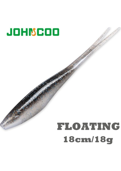 Johncoo 3 Adet Yüzen Drop Shotting Yumuşak Yem Balıkçılık Yemi 180MM V Şeklinde Bölünmüş Kuyruk Yüzme Yemi Solucan Su Üstü 18G (Yurt Dışından) fiyatları