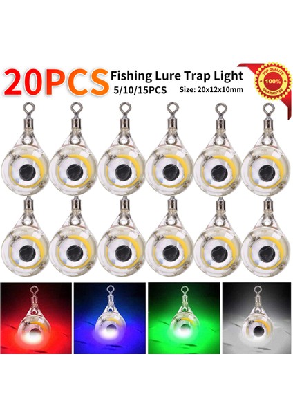 5-20 Adet Mini Balıkçılık Yemi Işık LED Derin Damla Sualtı Göz Şekli Balıkçılık Kalamar Balıkçılık Yemi Balıkları Çekmek Için Aydınlık Yem (Yurt Dışından) fiyatları