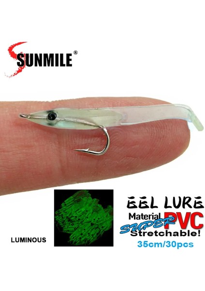 Sunmıle 30 Adet Yılan Balığı Yumuşak Balıkçılık Yemi 35MM Pescatackle Wobblers Balık Yemleri Sazan Leurre Souple Yumuşak Yemler (Yurt Dışından)