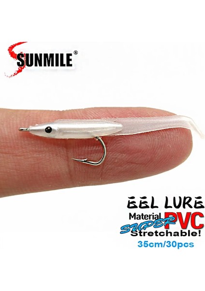 Sunmıle 30 Adet Yılan Balığı Yumuşak Balıkçılık Yemi 35MM Pescatackle Wobblers Balık Yemleri Sazan Leurre Souple Yumuşak Yemler (Yurt Dışından)