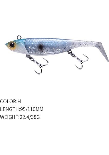 Minnow Jig Head 22G/38G Balıkçılık Yemi Yumuşak Turna Yemi 11 Renk B Balıkçılık Shad Yumuşak Yem Tekne Kodu Seab Yem Zand Için (Yurt Dışından)