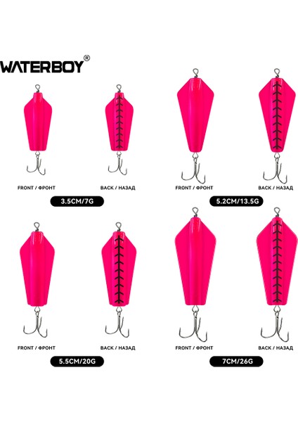 Su Çocuğu Devil Fishing Bait Tuzlu Su 3,5 cm 5,2 cm 5,5 cm 7 cm Canberra Killer Tasmanian Spinner Somon Pike Walleye B Yemi (Yurt Dışından)