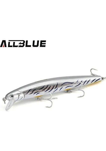 Allblue Flash Minnow 110 Olta Yemi 110MM 5/8oz Glow Jerkbait Wobbler Yavaş Askılı Plastik Yapay Yem B Pike Takımı (Yurt Dışından)