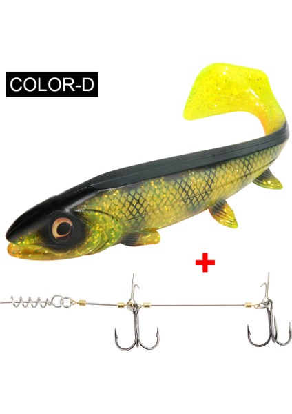 Spinpoler Big Fish Yumuşak Balıkçılık Yemi Stinger Rig Kanca Seti 14CM/18CM Jigging Trolling Tuzlu Su Deniz Balıkçılığı Takımı Pesca (Yurt Dışından)