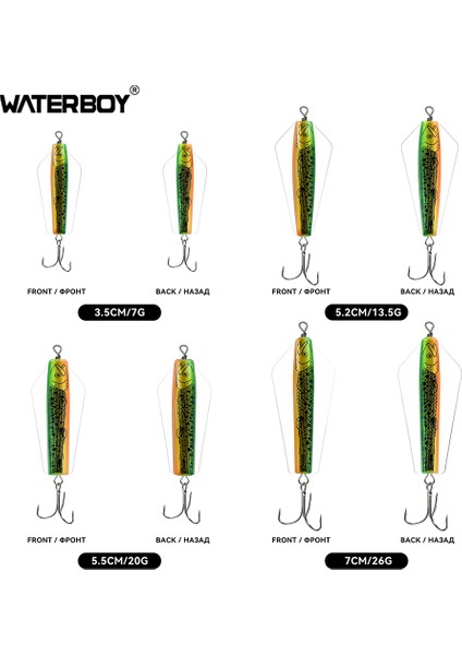 Su Çocuğu Devil Fishing Bait Tuzlu Su 3,5 cm 5,2 cm 5,5 cm 7 cm Canberra Killer Tasmanian Spinner Somon Pike Walleye B Yemi (Yurt Dışından)
