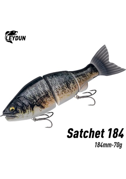 Leydun Ekleml Pençe Sachet 184MM 2.5oz Balıkçılık Yemleri Eklemli Gövde Kayan Yüzme Yemleri Yüzen Güçlü S Şeklinde Büyük Sert Yemler B (Yurt Dışından) fiyatları