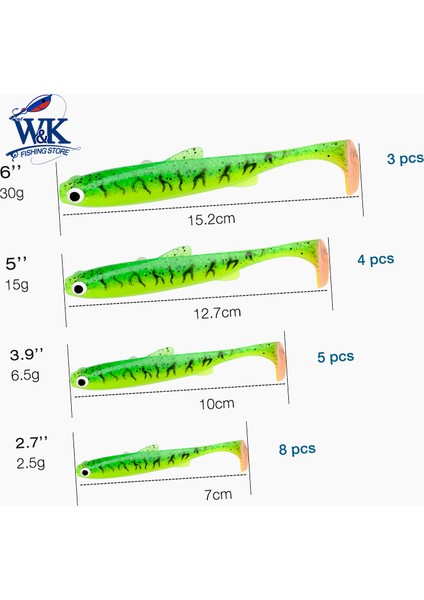 2024 Yeni Yumuşak Yem 5 Boy Hoduller Yüzme Yemi Pike Zander Snook Levrek Balıkçılık Yemleri 3D Eyes Jıg Baş Takımı Yumuşak Yem (Yurt Dışından)