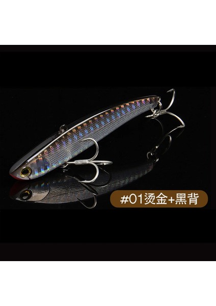 Fangbait Rattlin Balıkçılık Yemi 2024 Koume Kış Buz Balıkçılığı Vıb Yemi 80MM 16G Batık Yapay Dudaksız Krank Yemi Japon Kancası (Yurt Dışından)