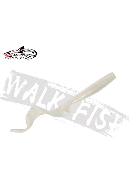 Walk Fısh 10 Adet Spinpoler 60MM 80MM Gerçekçi Balık Yemi Yem Solucanları Yapay Silikon Yumuşak Yem B Pike Balık Yemi Wobbler (Yurt Dışından)