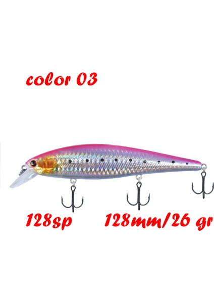 Blegend Balıkçılık Yapay Yem Askılı Minnow Sığ Wobbler Jerkbait Shad B Pike Yemi 128 Sp 78 F 65 Sp (Yurt Dışından)