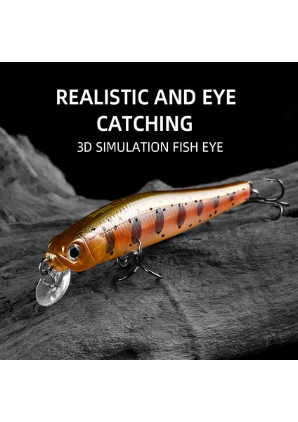 Bearkıng Sıcak Model 70MM 5.2g Profesyonel Kalite Magent Ağırlık Balıkçılık Yemleri Minnow Krank Yapay Yem Takımı (Yurt Dışından) fırsatları