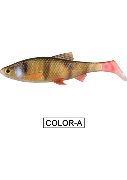 Spinpoler 3D River Roach Kürek Kuyruklu Swimbait Yumuşak Balıkçılık Yemi 8cm 10CM 13CM Walleye Levrek B Pike Yapay Yem Wobbler (Yurt Dışından)