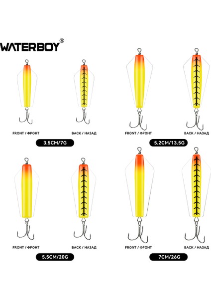 Su Çocuğu Devil Fishing Bait Tuzlu Su 3,5 cm 5,2 cm 5,5 cm 7 cm Canberra Killer Tasmanian Spinner Somon Pike Walleye B Yemi (Yurt Dışından)