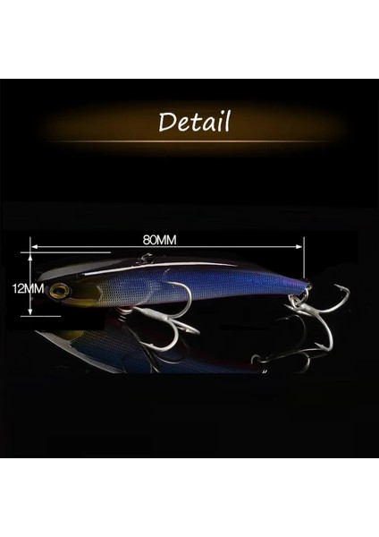 Fangbait Rattlin Balıkçılık Yemi 2024 Koume Kış Buz Balıkçılığı Vıb Yemi 80MM 16G Batık Yapay Dudaksız Krank Yemi Japon Kancası (Yurt Dışından) fırsatları