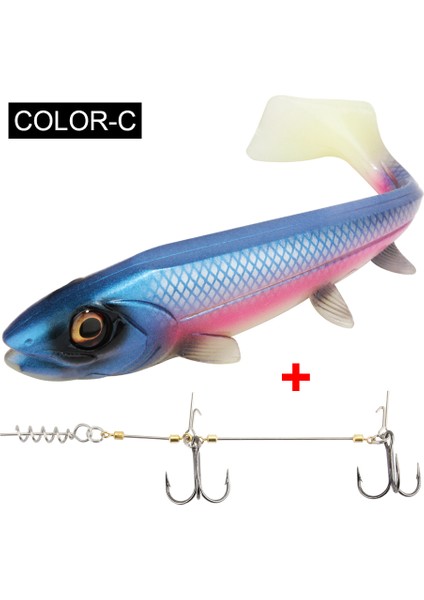 Spinpoler Big Fish Yumuşak Balıkçılık Yemi Stinger Rig Kanca Seti 14CM/18CM Jigging Trolling Tuzlu Su Deniz Balıkçılığı Takımı Pesca (Yurt Dışından)