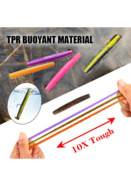 Spinpoler Fat Worm Senko Finesse Tpr Ned Worm Rig Yumuşak Balıkçılık Yemleri 2." Stickbait Swim Bait 14 Adet Kutulu Swimbait B Pike (Yurt Dışından) modelleri