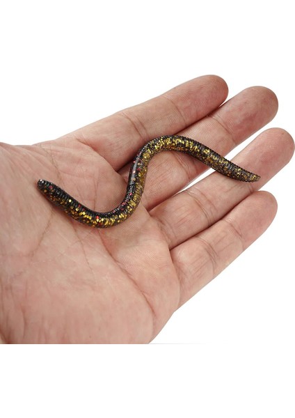 Sunmıle Yumuşak Balıkçılık Yemi 10CM 12.5cm Senko Solucan Neko Rig Yemleri Flick Shake Earth Worm Yapay Yem Silikon Shad Yemi B (Yurt Dışından) modelleri