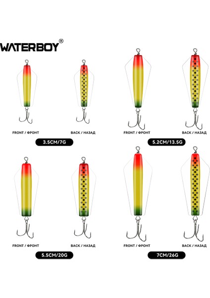 Su Çocuğu Devil Fishing Bait Tuzlu Su 3,5 cm 5,2 cm 5,5 cm 7 cm Canberra Killer Tasmanian Spinner Somon Pike Walleye B Yemi (Yurt Dışından)