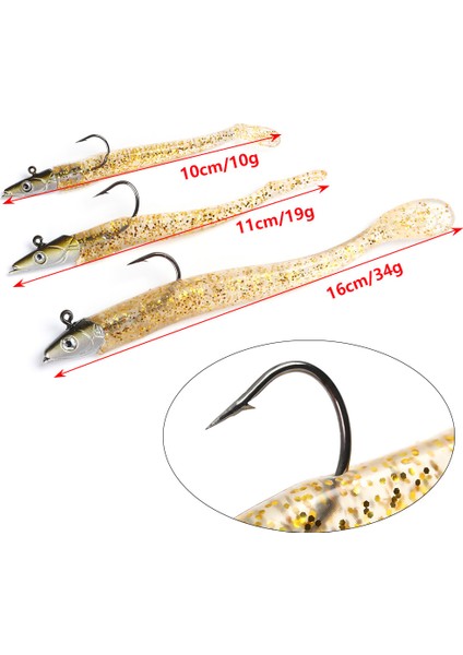 10/5 Adet Yumuşak Silikon Aydınlık Çılgın Balık Kum Yılan Balığı Wobbler Yem Balıkçılık Yemi Kancalı Yem Seti Açık Hava Balıkçılık Aksesuarları Için (Yurt Dışından) fırsatları