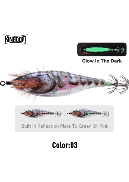 Kingdom Sp Balıkçılık Yemleri 5.8g 8.7g 10G Kalamar Jigleri Yapay Kalamar Kancası Jigging Yemleri Deniz Balıkçılığı Kalamar Egı Aydınlık Yem (Yurt Dışından)