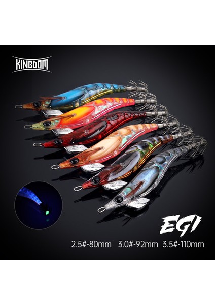 Kingdom Egi Kalamar Yemi Yapay Jigging Yemleri Yavaş Batabilen Kalamar Kancaları Deniz Balıkçılığı Ahtapot Kalamar Aydınlık Takım Yemi (Yurt Dışından) fırsatları