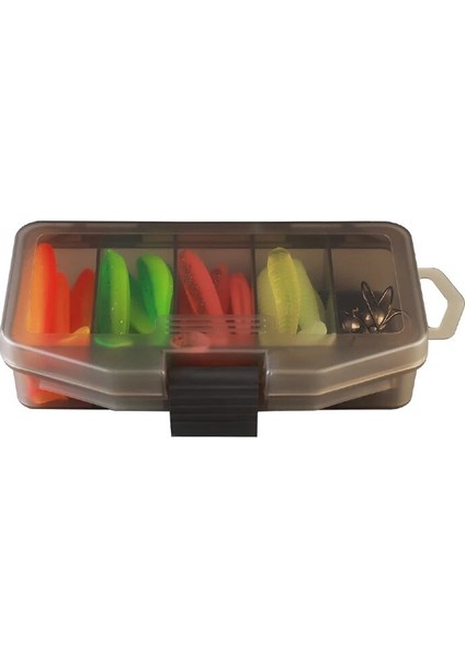 Taıyu Yumuşak Balıkçılık Yemleri Seti 24 Parça Silikon Yem 8 Parça Metal Jig Baş Kancası Kutulu Yapay Yem Balıkçılık Takımı Aksesuarları (Yurt Dışından)