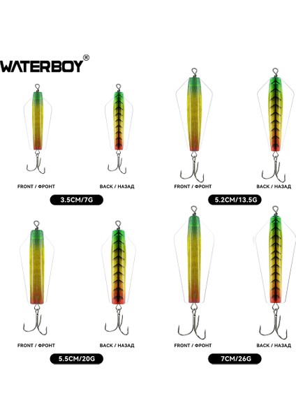 Su Çocuğu Devil Fishing Bait Tuzlu Su 3,5 cm 5,2 cm 5,5 cm 7 cm Canberra Killer Tasmanian Spinner Somon Pike Walleye B Yemi (Yurt Dışından)