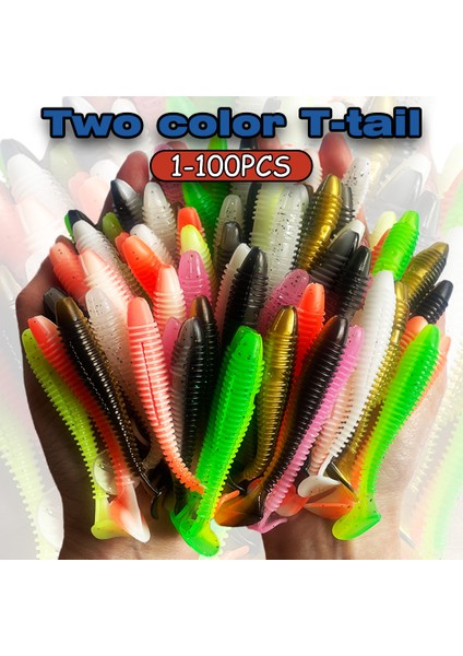 Silikon Yem 30 Adet 60 Adet 100 Adet Balıkçılık Yemleri Yumuşak Yemler Crankbait Wobblers Balıkçılık Sahte Balık Yemleri Tüm Balıkçılık Araçları Için (Yurt Dışından) fiyatları