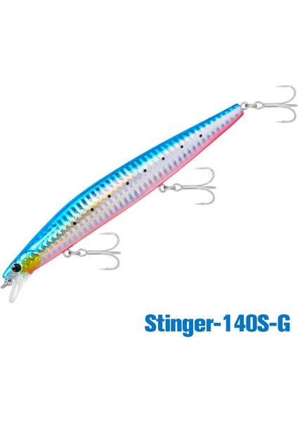 Tsurınoya 140S Batık Minnow Deniz Balıkçılığı Yemi Stınıger 140MM 26G Piston Ağırlığı Ultra Uzun Döküm Deniz Kıyısı Sert Yemler (Yurt Dışından)