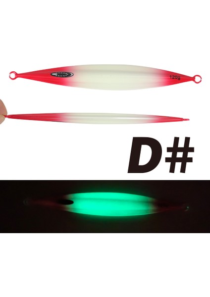 Tolu Yeni Yavaş Batma Metal Jig 120G 150G 200G 250G 300G Uzun Atış Yavaş Batma Düşme Jigleri Tuzlu Su Derin Deniz Balıkçılık Yemi (Yurt Dışından)