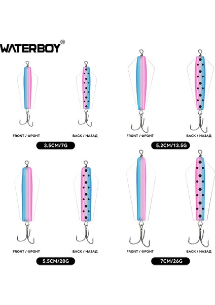 Su Çocuğu Devil Fishing Bait Tuzlu Su 3,5 cm 5,2 cm 5,5 cm 7 cm Canberra Killer Tasmanian Spinner Somon Pike Walleye B Yemi (Yurt Dışından)