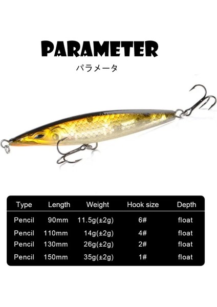 Asturi 130 Leurre Yüzen Kalem Balıkçılık Yemleri Stickbait Su Üstü Yüzey Yürüyüşü Köpek Sert Yem Wobbler B Pike Wtd Yemi (Yurt Dışından) modelleri