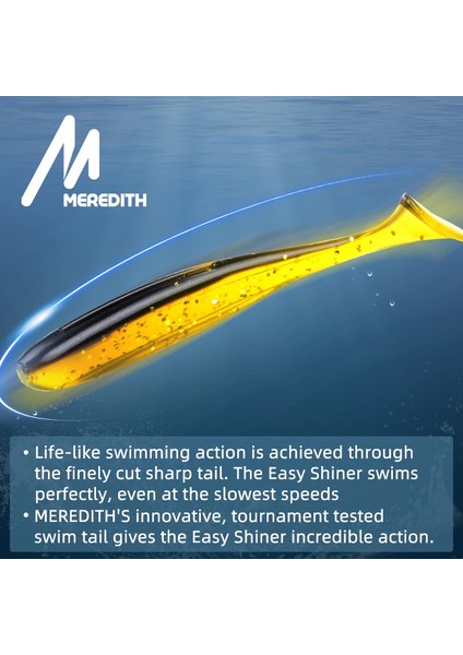 Meredıth Easy Shiner Balıkçılık Yemleri 50MM 65MM mm 100MM Wobblers Sazan Balıkçılığı Yumuşak Yemler Silikon Yapay Plastik Yemler (Yurt Dışından) modelleri