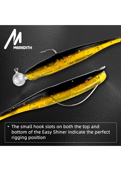 Meredıth Easy Shiner Balıkçılık Yemleri 50MM 65MM mm 100MM Wobblers Sazan Balıkçılığı Yumuşak Yemler Silikon Yapay Plastik Yemler (Yurt Dışından) fırsatları