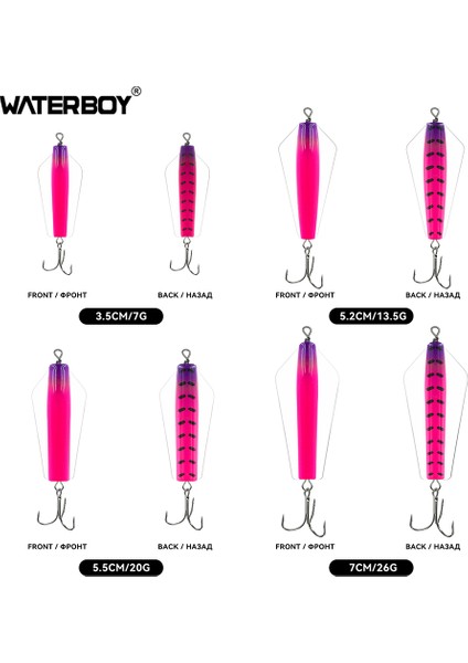 Su Çocuğu Devil Fishing Bait Tuzlu Su 3,5 cm 5,2 cm 5,5 cm 7 cm Canberra Killer Tasmanian Spinner Somon Pike Walleye B Yemi (Yurt Dışından)