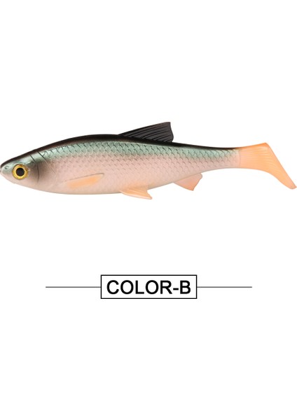 Spinpoler 3D River Roach Kürek Kuyruklu Swimbait Yumuşak Balıkçılık Yemi 8cm 10CM 13CM Walleye Levrek B Pike Yapay Yem Wobbler (Yurt Dışından)