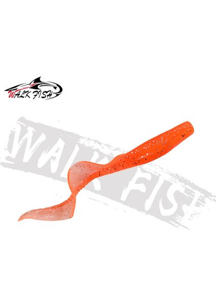 Walk Fısh 10 Adet Spinpoler 60MM 80MM Gerçekçi Balık Yemi Yem Solucanları Yapay Silikon Yumuşak Yem B Pike Balık Yemi Wobbler (Yurt Dışından)