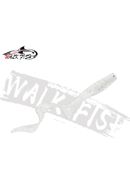 Walk Fısh 10 Adet Spinpoler 60MM 80MM Gerçekçi Balık Yemi Yem Solucanları Yapay Silikon Yumuşak Yem B Pike Balık Yemi Wobbler (Yurt Dışından)