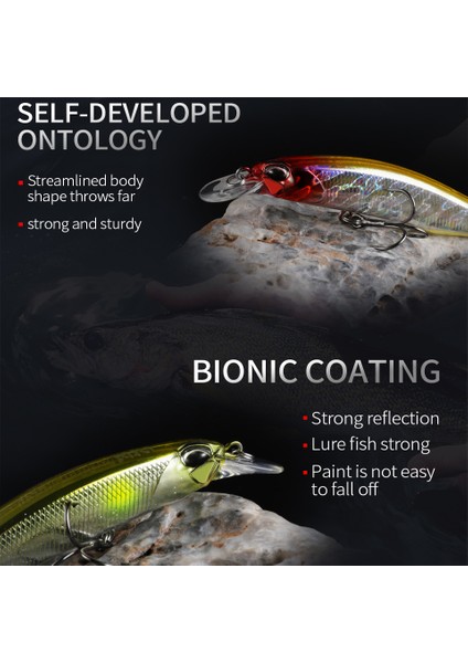 Bearkıng 85MM 8g Sıcak Model Balıkçılık Yemleri Sert Yem 14 Renk Seçmek Için Minnow Kalitesi Profesyonel Minnow Derinliği 1.3-1.8m (Yurt Dışından) fırsatları