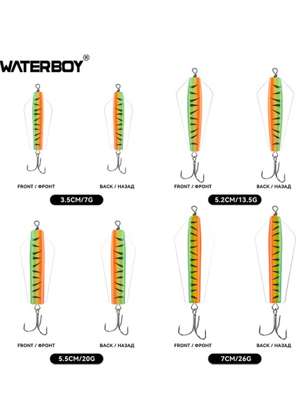 Su Çocuğu Devil Fishing Bait Tuzlu Su 3,5 cm 5,2 cm 5,5 cm 7 cm Canberra Killer Tasmanian Spinner Somon Pike Walleye B Yemi (Yurt Dışından)